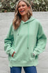 Textured Braided Pattern Relaxed Fit Pullover Hoodie