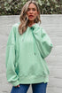 Textured Braided Pattern Relaxed Fit Pullover Hoodie