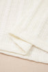 Textured Button Front Short Sleeve Raw Seam Henley Tee