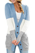 Textured Cable Knit Button Front Long Cardigan