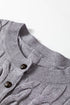 Textured Cable Knit Button Front Peplum Hem Cardigan