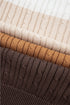 Textured Cable Knit Crew Neck Pullover Sweater