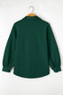 Textured Cable Knit Long Sleeve Button Down Shirt