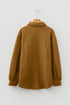 Textured Cable Knit Long Sleeve Button Down Shirt