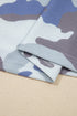 Textured Camouflage Print Western Style Tee