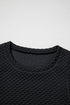 Textured Cap Sleeve T-shirt Shift Mini Dress