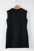 Textured Cap Sleeve T-shirt Shift Mini Dress