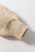 Textured Checkerboard Knit Crew Neck Sweater