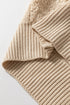 Textured Checkerboard Knit Crew Neck Sweater