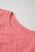 Textured Checkered Tee And Drawstring Short Sets