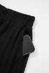 Textured Chest Pocket Long Sleeve Wide Leg Pant Sets