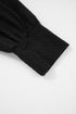 Textured Chest Pocket Long Sleeve Wide Leg Pant Sets