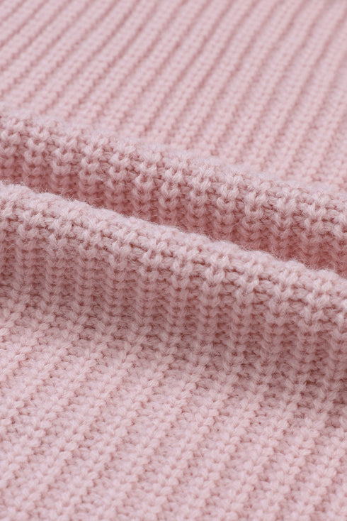 Textured Chunky Knit Open Front Slouchy Cardigan