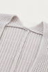 Textured Chunky Knit Open Front Slouchy Cardigan