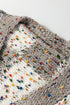 Textured Confetti Speckled Block Print Open Cardigan