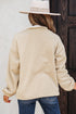 Textured Contrast Panel Quarter Zip Pullover