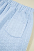 Textured Contrast Trim Crewneck Pocketed Two Piece Dress