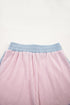 Textured Corded Patchwork Short Sleeve Boxy Short Sets
