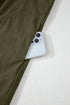 Textured Corduroy Button Front Balloon Sleeve Babydoll Mini Dress