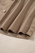 Textured Corduroy Hooded Drawstring Pocket Casual Jacket