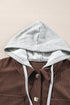 Textured Corduroy Hooded Drawstring Pocket Casual Jacket