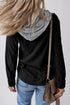 Textured Corduroy Hooded Drawstring Pocket Casual Jacket