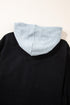 Textured Corduroy Hooded Drawstring Pocket Casual Jacket
