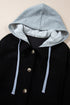 Textured Corduroy Hooded Drawstring Pocket Casual Jacket