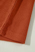 Textured Corduroy Square Neck Pocketed Overall Mini Dress