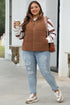 Textured Corduroy Stand Neck Zipped Puffer Vest