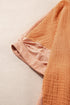 Textured Cotton Dolman Sleeve Studded Heart Graphic Top