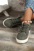 Textured Criss Cross Strap Canvas Slip On Flats