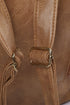 Textured Crochet Strap Smooth Vegan Leather Everyday Backpack