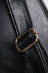 Textured Crochet Strap Smooth Vegan Leather Everyday Backpack