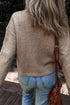 Textured Dotted Knit Drop Shoulder Pullover Sweater