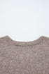Textured Dotted Knit Drop Shoulder Pullover Sweater
