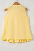 Textured Double Tie Front Sleeveless Swing Top