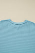 Textured Drop Shoulder Knit Long Sleeve Top