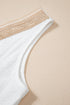 Textured Eyelet Lace Trim V Neck Tank
