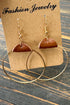 Textured Faux Leather Wrapped Round Hoop Earrings