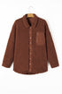 Textured Faux Shearling Teddy Bear Fleece Jacket