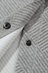 Textured Flap Pocket Button Front Casual Shirt Jacket