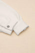 Textured Flap Pocket Button Front Casual Shirt Jacket