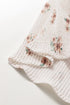 Textured Floral Print Bow Back Camisole Top