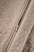 Textured Floral Quilted Woven Stretch Outerwear Jacket