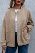 Textured Floral Quilted Woven Stretch Outerwear Jacket