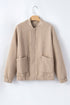 Textured Floral Quilted Woven Stretch Outerwear Jacket