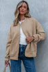 Textured Floral Quilted Woven Stretch Outerwear Jacket