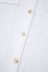 Textured Gauze Button Down With Crochet Sleeve Shirt