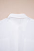Textured Gauze Button Down With Crochet Sleeve Shirt